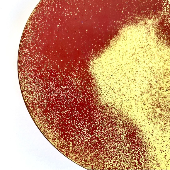 Vintage Enamelled Copper Trinket Dish - Picture 9 of 14